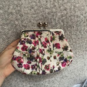 Ted Baker floral satin clutch